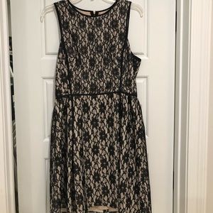 ABS Allen Schwartz Lace Babydoll Dress